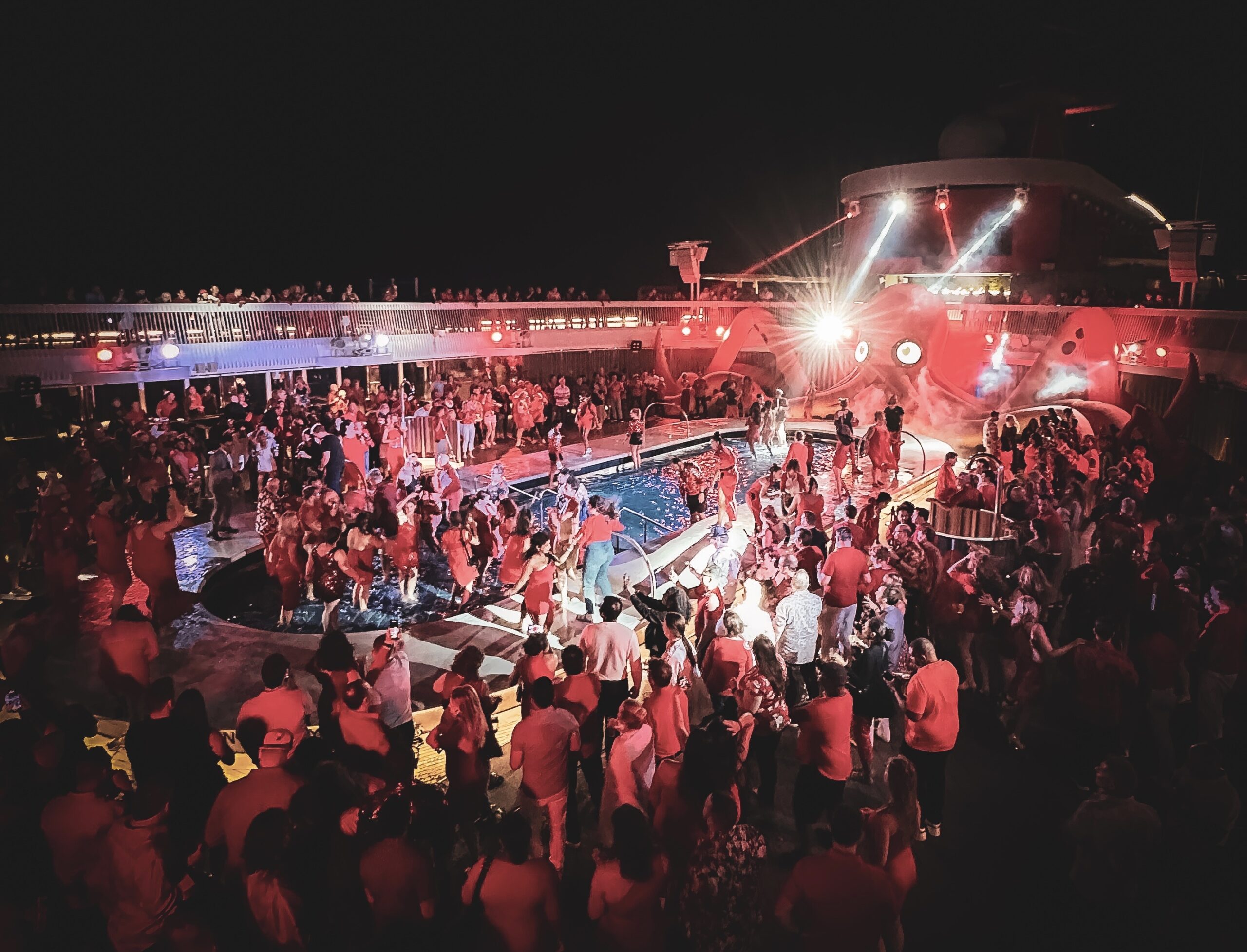 Virgin Voyages pool party